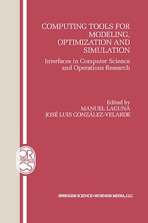 Front cover_Computing Tools for Modeling, Optimization and Simulation