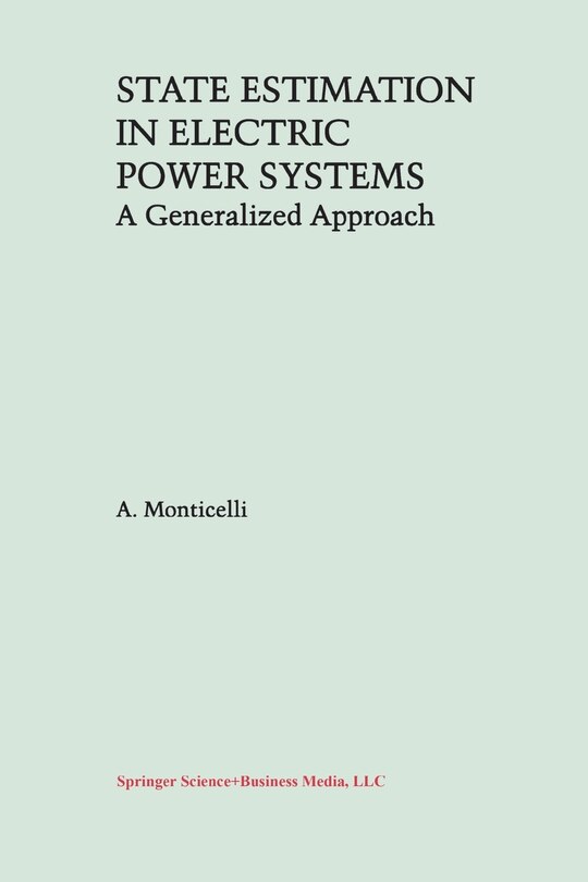 Front cover_State Estimation in Electric Power Systems