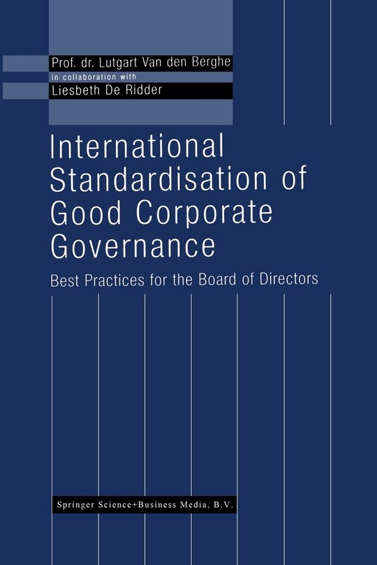 Front cover_International Standardisation of Good Corporate Governance