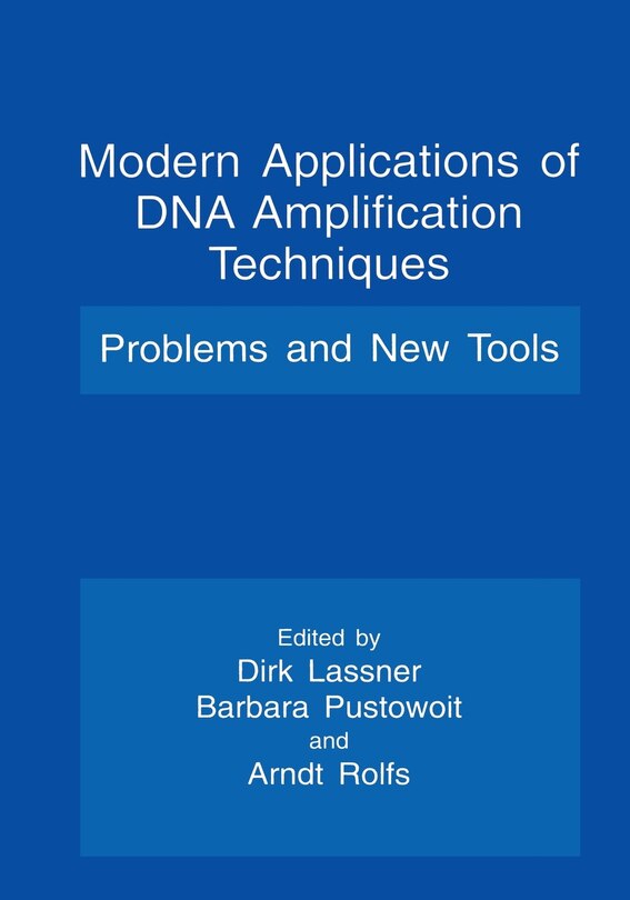 Front cover_Modern Applications of DNA Amplification Techniques