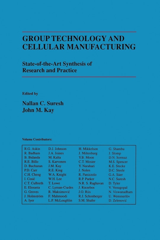Couverture_Group Technology and Cellular Manufacturing