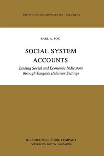Front cover_Social System Accounts