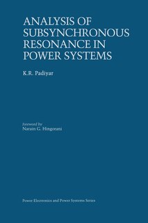 Front cover_Analysis Of Subsynchronous Resonance In Power Systems