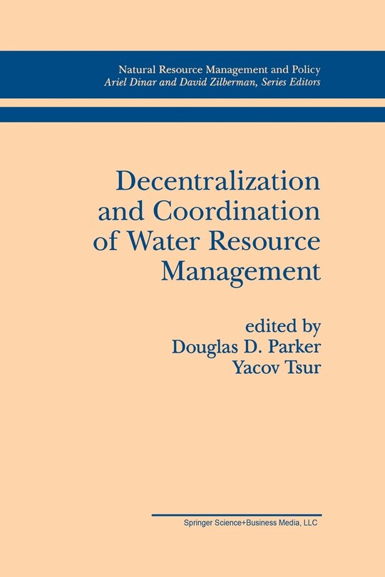 Front cover_Decentralization and Coordination of Water Resource Management