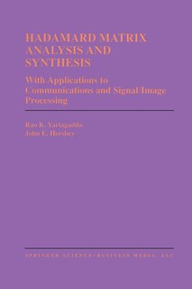 Front cover_Hadamard Matrix Analysis and Synthesis