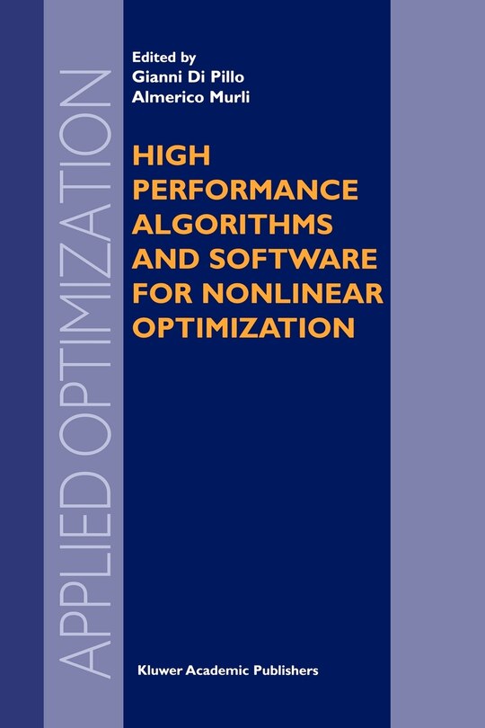 Couverture_High Performance Algorithms and Software for Nonlinear Optimization