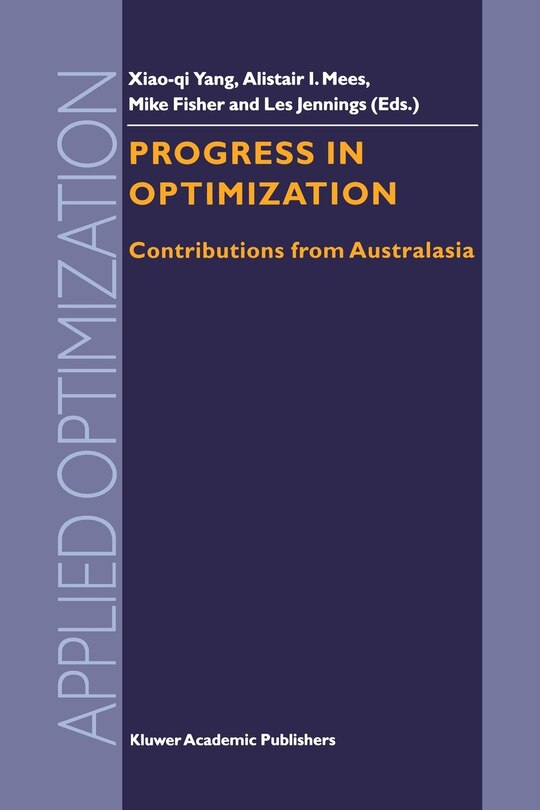 Front cover_Progress in Optimization