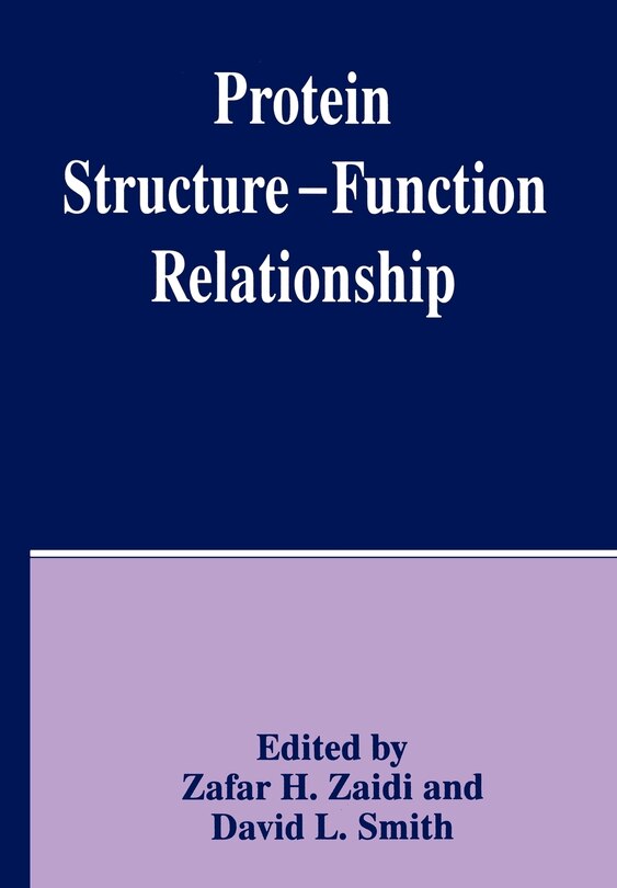 Couverture_Protein Structure - Function Relationship