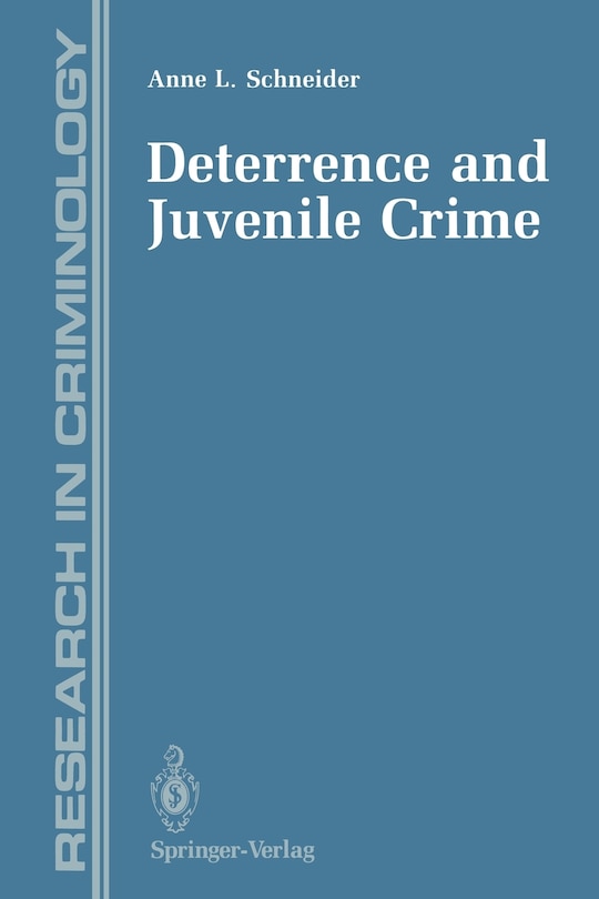 Couverture_Deterrence and Juvenile Crime