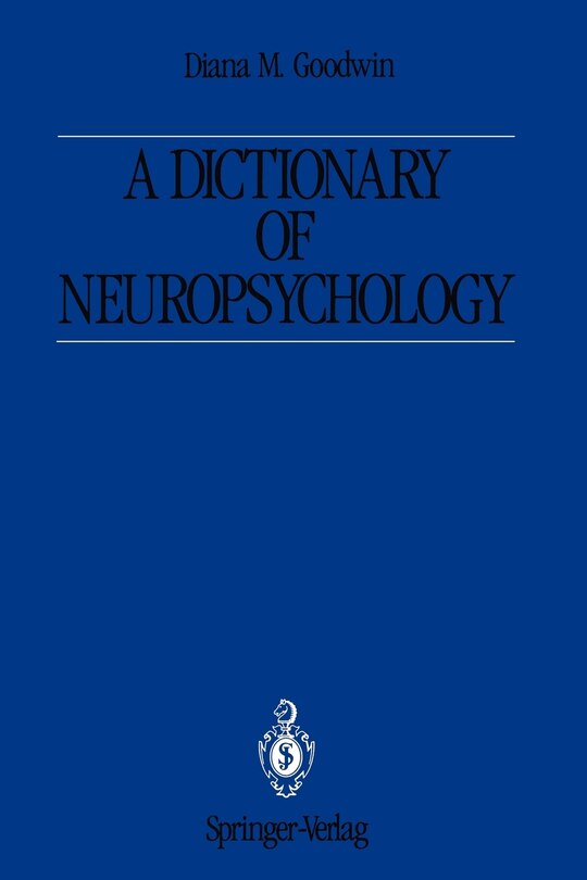 Front cover_A Dictionary of Neuropsychology