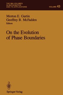 Front cover_On the Evolution of Phase Boundaries