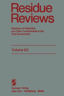 Front cover_Residue Reviews