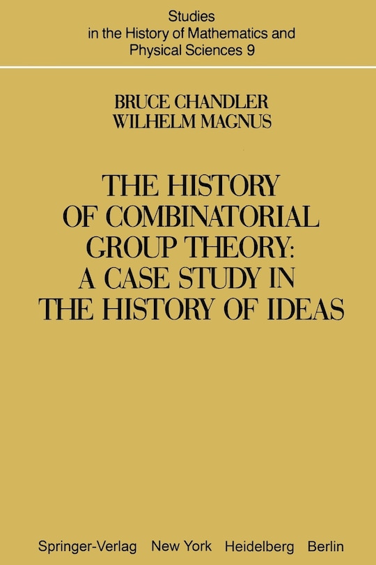 Couverture_The History of Combinatorial Group Theory
