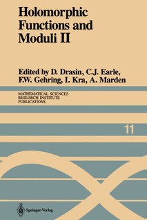 Front cover_Holomorphic Functions and Moduli II
