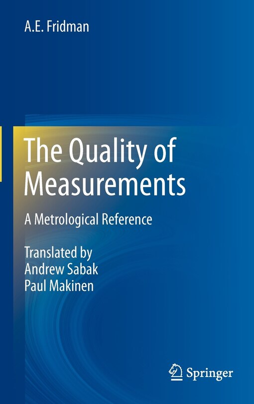 Front cover_The Quality of Measurements