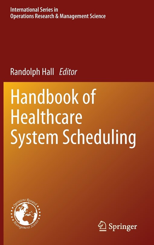 Couverture_Handbook of Healthcare System Scheduling