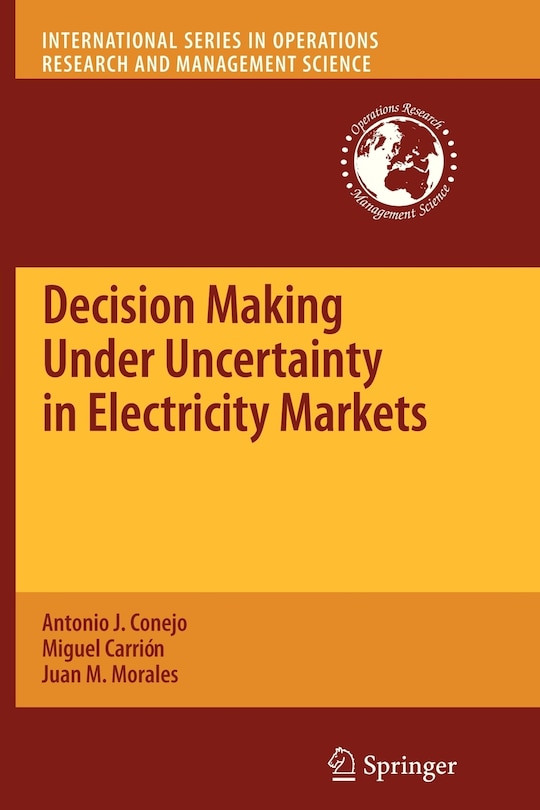 Couverture_Decision Making Under Uncertainty in Electricity Markets