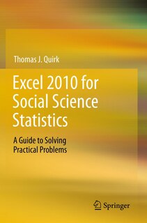 Front cover_Excel 2010 for Social Science Statistics