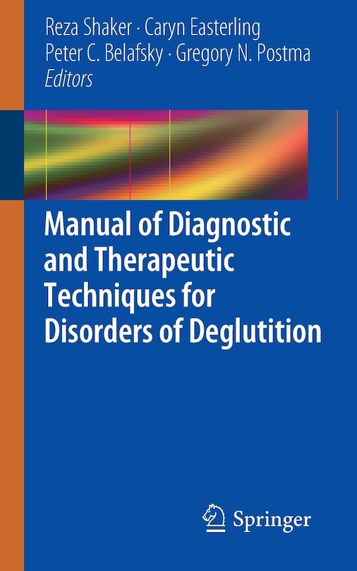 Couverture_Manual of Diagnostic and Therapeutic Techniques for Disorders of Deglutition