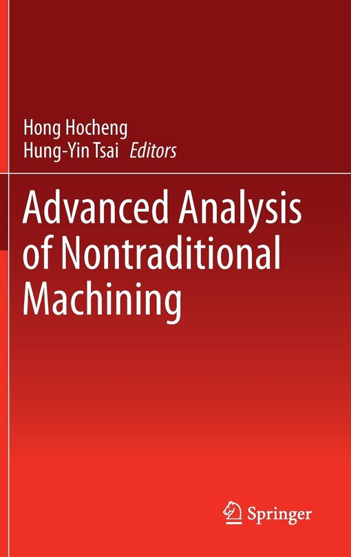 Front cover_Advanced Analysis of Nontraditional Machining