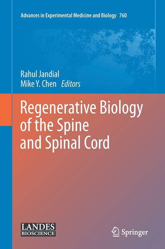 Couverture_Regenerative Biology of the Spine and Spinal Cord