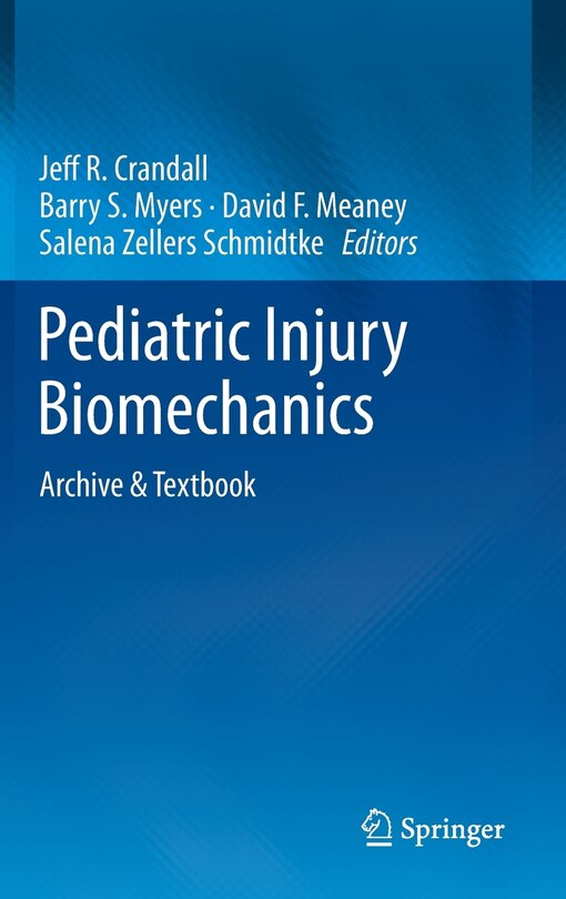 Front cover_Pediatric Injury Biomechanics