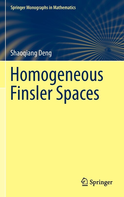 Front cover_Homogeneous Finsler Spaces