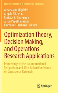 Front cover_Optimization Theory, Decision Making, and Operations Research Applications