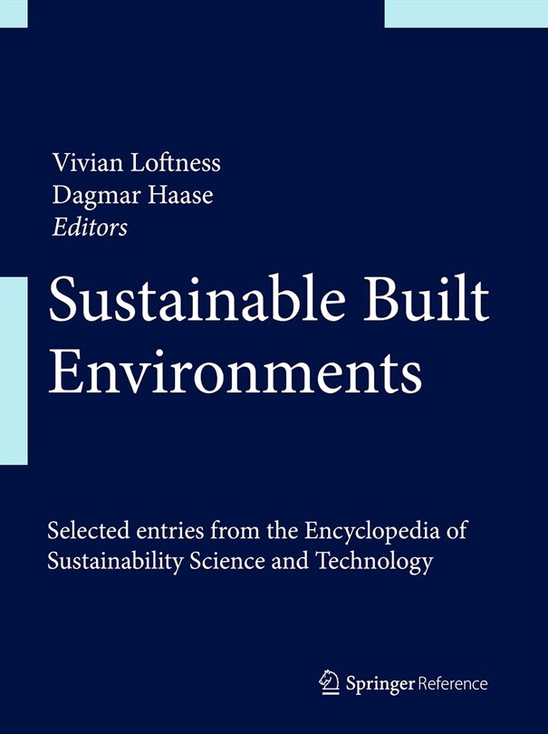 Front cover_Sustainable Built Environments