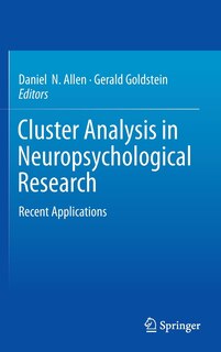 Couverture_Cluster Analysis in Neuropsychological Research