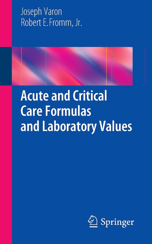 Couverture_Acute and Critical Care Formulas and Laboratory Values