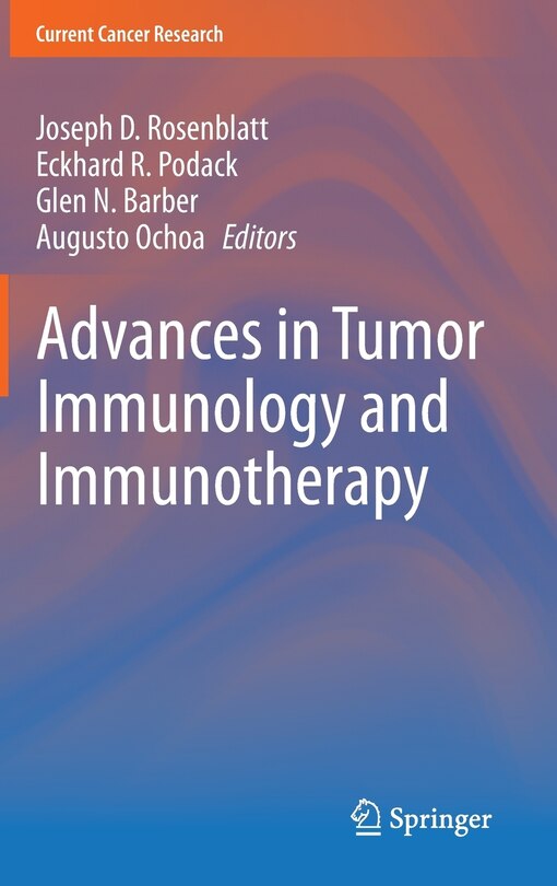 Couverture_Advances in Tumor Immunology and Immunotherapy