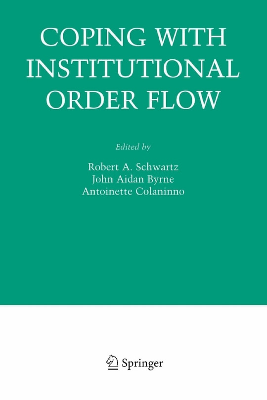 Couverture_Coping With Institutional Order Flow