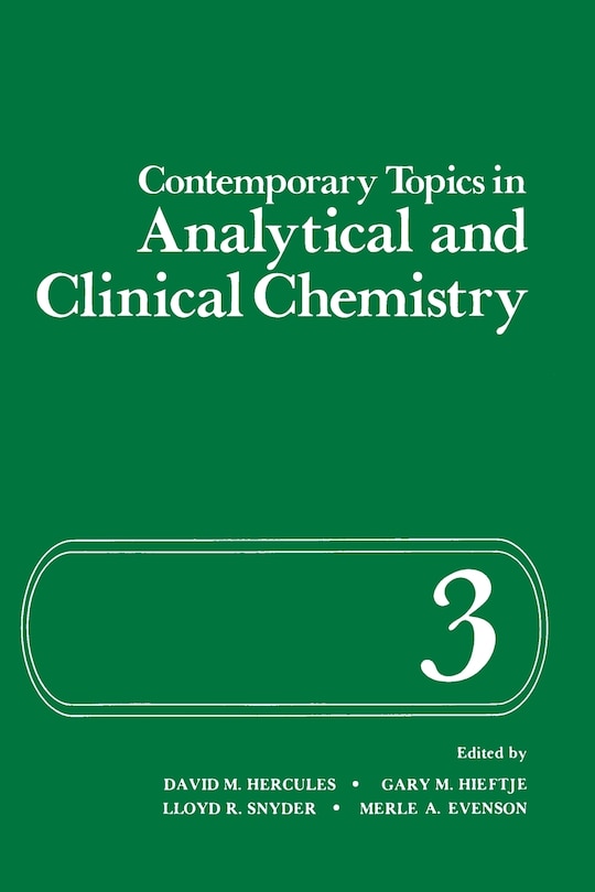 Front cover_Contemporary Topics in Analytical and Clinical Chemistry