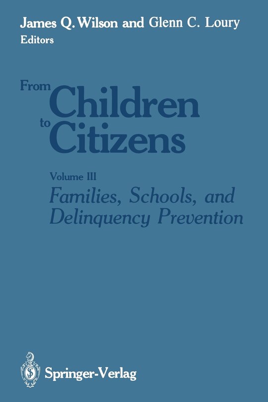 Front cover_Families, Schools, and Delinquency Prevention