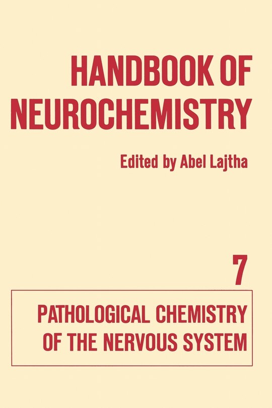 Front cover_Handbook of Neurochemistry