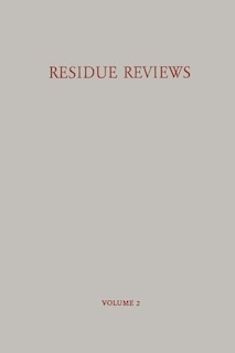 Front cover_Residue Reviews / Ruckstands-Berichte