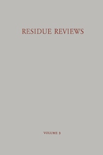 Front cover_Residue Reviews / Ruckstands-Berichte