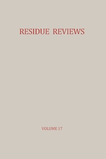 Front cover_Residue Reviews / Ruckstands-Berichte