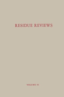 Front cover_Residue Reviews / Rückstands-Berichte