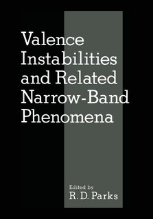 Front cover_Valence Instabilities and Related Narrow-Band Phenomena