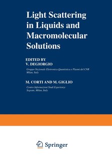 Couverture_Light Scattering in Liquids and Macromolecular Solutions