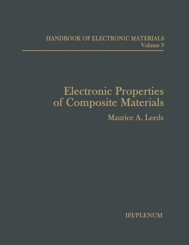 Couverture_Electronic Properties of Composite Materials