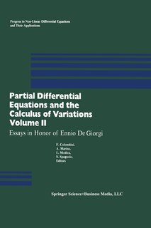 Front cover_Partial Differential Equations and the Calculus of Variations