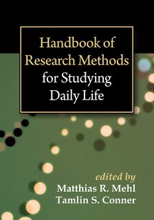 Front cover_Handbook Of Research Methods For Studying Daily Life