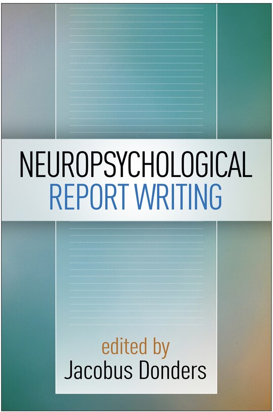 Front cover_Neuropsychological Report Writing