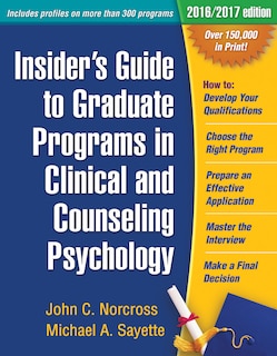 Couverture_Insider's Guide To Graduate Programs In Clinical And Counseling Psychology