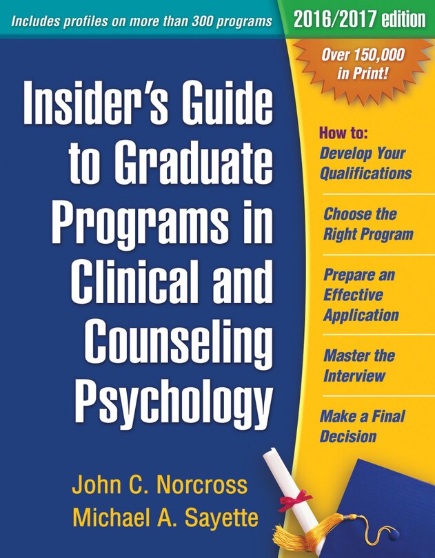 Couverture_Insider's Guide To Graduate Programs In Clinical And Counseling Psychology