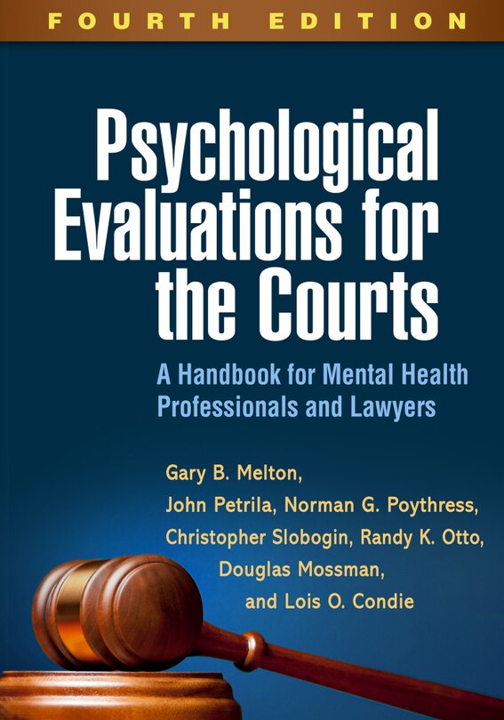 Front cover_Psychological Evaluations For The Courts
