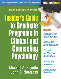Couverture_Insider's Guide To Graduate Programs In Clinical And Counseling Psychology